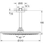 GROHE Rainshower Cosmopolitan 310 Kopfbrauseset mit Deckenanschluss - Detailansicht