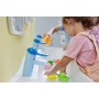 Geberit Bambini Spiel- und Waschlandschaft, 3 Waschplätze, tieferes Becken links - technische Ansicht