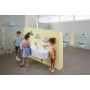 Geberit Bambini Spiel- und Waschlandschaft, 3 Waschplätze, tieferes Becken rechts - Detailansicht