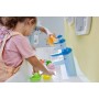 Geberit Bambini Spiel- und Waschlandschaft, 3 Waschplätze, tieferes Becken rechts - technische Ansicht