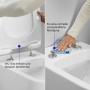 Abattant de WC universel Duravit carré avec frein de chute - vue détaillée