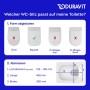 Abattant de WC universel Duravit carré avec frein de chute - photo produit