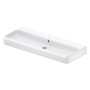 Lavabo Duravit Qatego 120 x 47 cm, sans trou de robinet, avec HygieneGlace