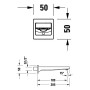 Duravit Manhattan Troppo vasca - vista tecnica