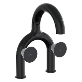 Rubinetto per lavabo a due maniglie VitrA Liquid, montaggio a 2 fori, 31 cm