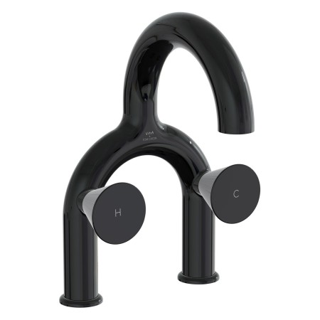 Rubinetto per lavabo a due maniglie VitrA Liquid, montaggio a 2 fori, 31 cm
