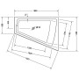 Duravit Paiova Whirlwanne 180 x 140 cm mit Combi-System P, Rückenschräge rechts - Detailansicht