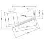 Duravit Paiova Whirlwanne 170 x 130 cm mit Combi-System E, Rückenschräge links - Detailansicht