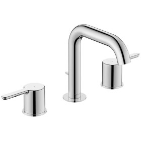 Robinet de lavabo 3 trous Duravit C.1 avec bonde à tirette 14 cm