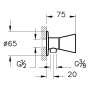 VitrA Liquid Eckventil G 1/2" - Detailansicht
