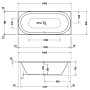 Duravit Soleil by Starck Whirlwanne 180 x 80 cm - Detailansicht