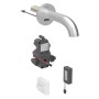 Robinet de lavabo Geberit Piave à montage mural, alimenté par batterie, pour boîte de fonction UP