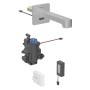Robinet de lavabo Geberit Brenta encastrable mural, alimenté par batterie, pour boîte de fonction UP