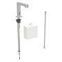 Geberit Brenta Waschtischarmatur Standmontage, Batteriebetrieb, mit AP-Funktionsbox