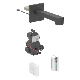 Robinet de lavabo mural Geberit Brenta, fonctionnement par générateur, pour boîte de fonction UP