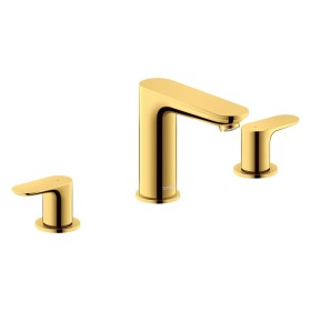Robinetterie de lavabo 3 trous Duravit Wave avec bonde