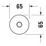 Duravit Brausearm mit Deckenanschluss 30 cm - Detailansicht