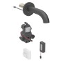 Robinetterie de lavabo mural Geberit Piave, alimentation par batterie, pour boîte de fonction UP