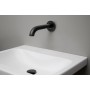 Robinetterie de lavabo mural Geberit Piave, alimentation par batterie, pour boîte de fonction UP - vue technique