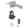 Robinet de lavabo mural Geberit Brenta, alimenté par batterie, pour boîte de fonction UP
