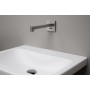 Robinet de lavabo mural Geberit Brenta, alimenté par batterie, pour boîte de fonction UP - vue technique