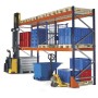 Wolfstahl PALETTENREGAL ANBAUELEMENT 3m hoch - 2.7m breit - 110cm tief 9 Palettenplätze - technische Ansicht