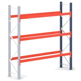 Wolfstahl PALETTENREGAL ANBAUELEMENT 4.5m hoch - 2.7m breit - 110cm tief 12 Palettenplätze