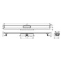hansgrohe uBox universal Komplettset 120 cm, flache Installation für Duschrinnen Fertigsets - Detailansicht