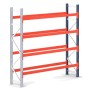 Wolfstahl PALETTENREGAL ANBAUELEMENT 6m hoch - 2.7m breit - 110cm tief 15 Palettenplätze