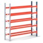 Wolfstahl PALETTENREGAL ANBAUELEMENT 7.5m hoch - 2.7m breit - 110cm tief 18 Palettenplätze