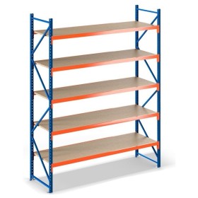 Wolfstahl LAGERREGAL GRUNDELEMENT 3m hoch - 1.8m breit - 80cm tief - 5 Ebene