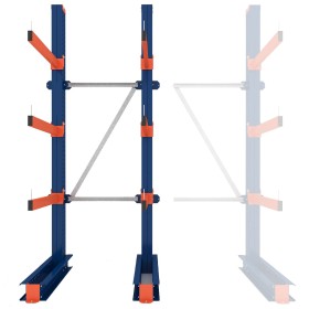 Wolfstahl KRAGARMREGAL EINSEITIG GRUNDELEMENT 3m hoch - 80cm armtiefe - 1.1m breit