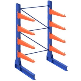 Wolfstahl KRAGARMREGAL EINSEITIG GRUNDELEMENT 4m hoch - 80cm armtiefe - 1.1m breit