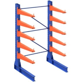 Wolfstahl KRAGARMREGAL EINSEITIG GRUNDELEMENT 5m hoch - 80cm armtiefe - 1.1m breit