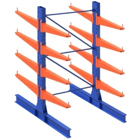 Wolfstahl KRAGARMREGAL DOPPELSEITIG GRUNDELEMENT 4m hoch - 80cm armtiefe - 1.1m breit
