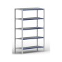 Wolfstahl SCAFFALE EVOLUTION INIZIO 2m A - 40cm P - 100cm L - 5 ripiani, grigio