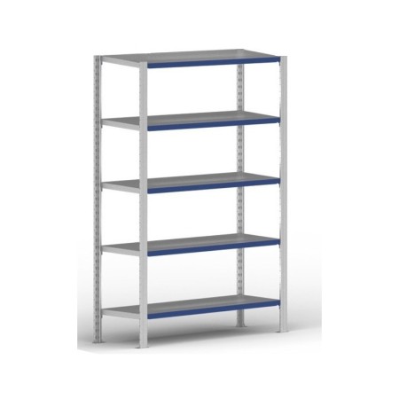 Wolfstahl SCAFFALE EVOLUTION INIZIO 2m A - 40cm P - 100cm L - 5 ripiani, grigio