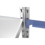 Wolfstahl EVOLUTION GRUNDREGAL 2.5m hoch - 40cm tief - 100cm breit - 6 Ebene, grau - Produktansicht