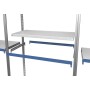 Wolfstahl EVOLUTION GRUNDREGAL 3m hoch - 40cm tief - 100cm breit - 7 Ebene, grau - Detailansicht