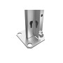 Wolfstahl EVOLUTION GRUNDREGAL 3m hoch - 40cm tief - 100cm breit - 7 Ebene, grau - technische Ansicht