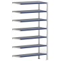 Wolfstahl EVOLUTION ANBAUREGAL 3m hoch - 40cm tief - 100cm breit - 7 Ebene, grau