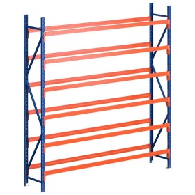 Wolfstahl REIFENREGAL GRUNDELEMENT 4m hoch - 1.8m breit - 40cm tief - 6 Ebene für ca. 72 Reifen
