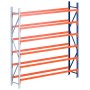 Wolfstahl REIFENREGAL ANBAUELEMENT 4m hoch - 1.8m breit - 40cm tief - 6 Ebene für ca. 72 Reifen