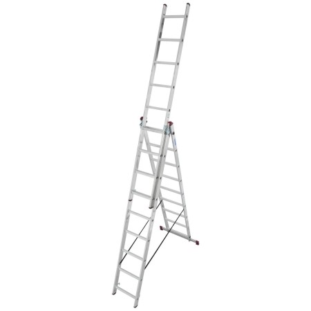 Krause Mehrweckleiter 3-teilig, 3 x 9 Sprossen