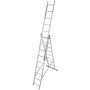 Krause Mehrweckleiter 3-teilig, 3 x 9 Sprossen - Detailansicht