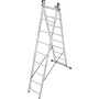 Krause Mehrweckleiter 3-teilig, 3 x 9 Sprossen