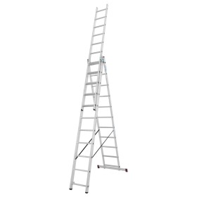 Krause Mehrweckleiter 3-teilig, 3 x 11 Sprossen