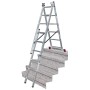 Krause Scala multifunzione Corda, 3 x 6 pioli - vista dettagliata