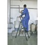 Krause Monto Stufen-Stehleiter SePro S eloxiert 4 Stufen - technische Ansicht