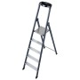 Krause Monto Stufen-Stehleiter SePro S eloxiert 5 Stufen